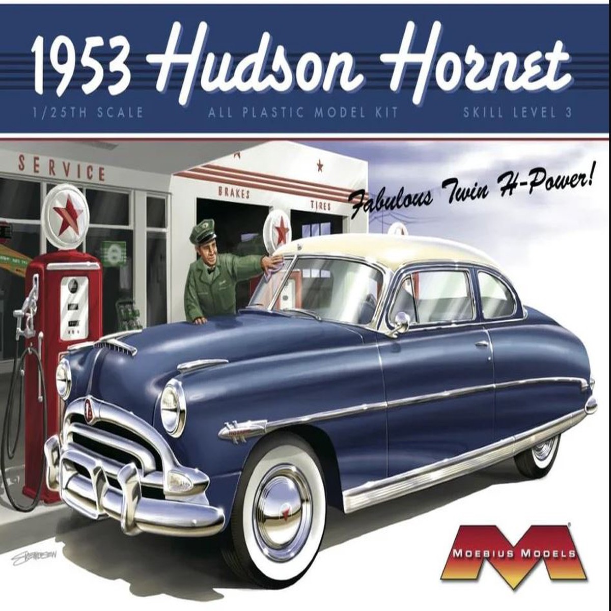 Moebius 1200 1/25 1953 Hudson Hornet