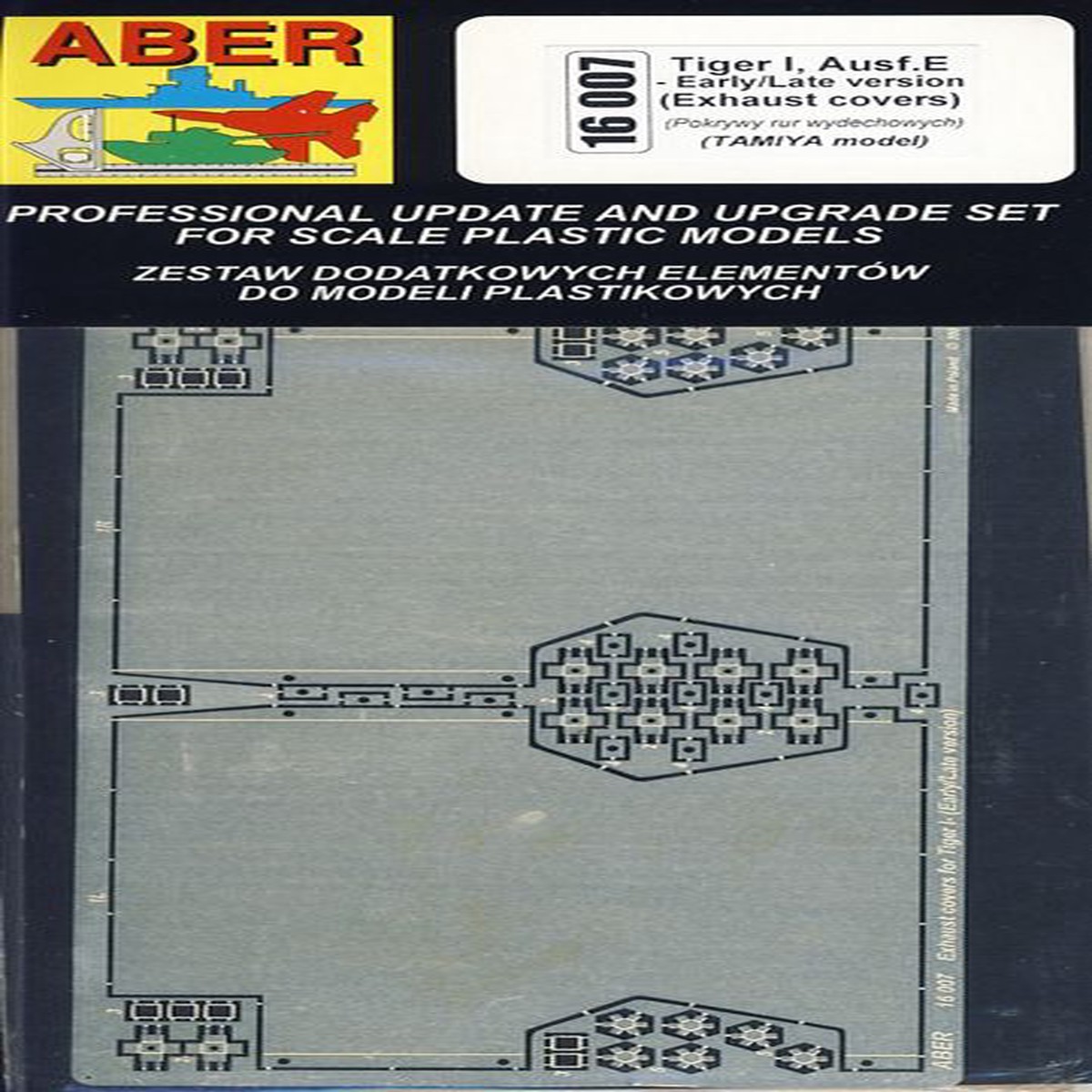 ABER 16007 1/16 Exhaust Covers for Tiger I, Ausf.E (Early/Late version)