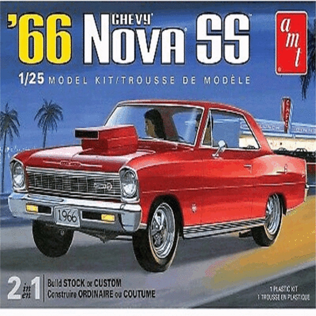 AMT 1198M 1/25 1966 Chevy Nova SS