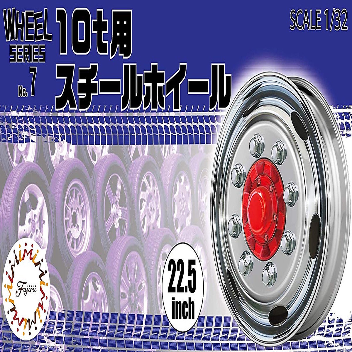 Fujimi 193489 1/24 Steel Wheel for 10t 22.5 inch