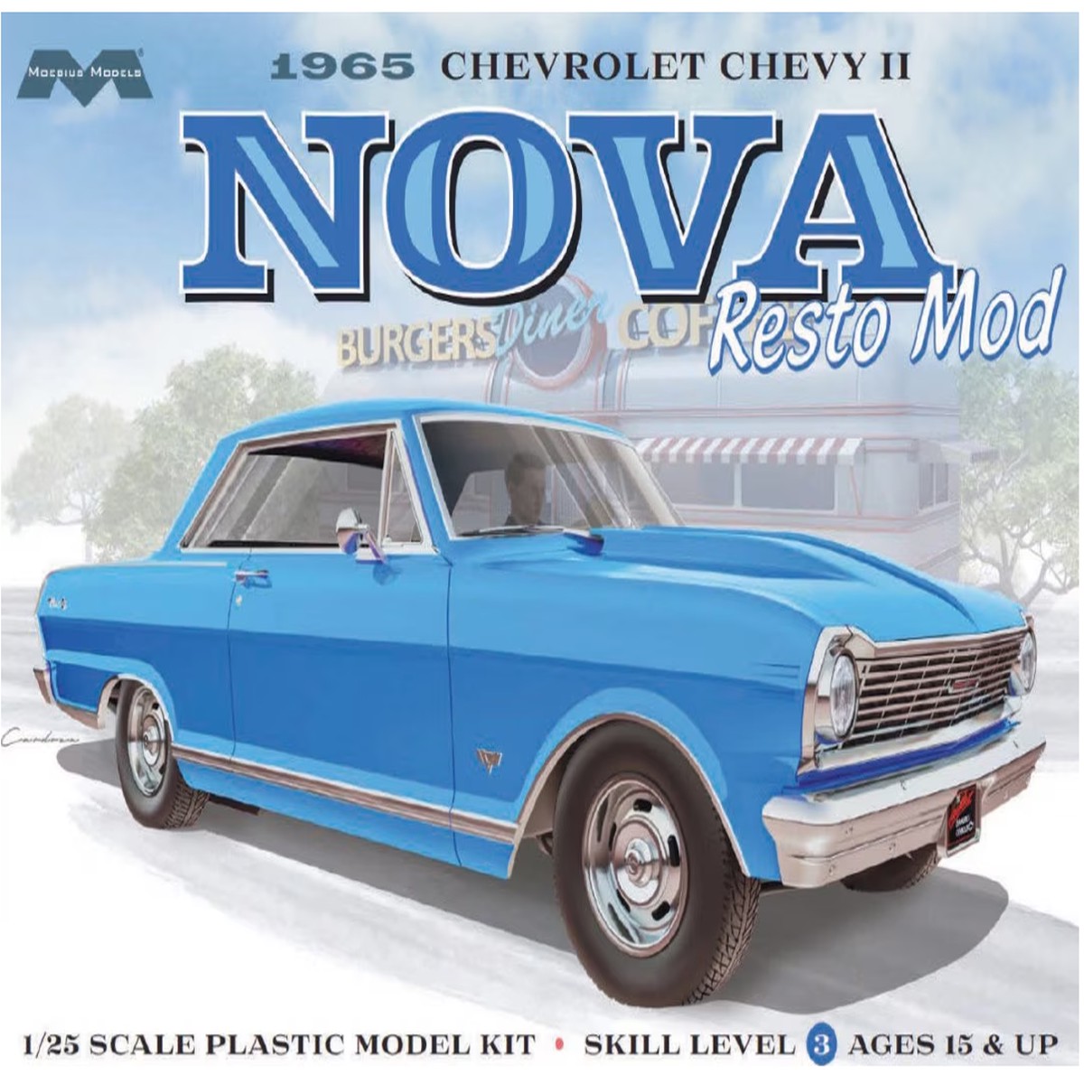 Moebius 2323 1/25 1965 Chevy II RESTO MOD