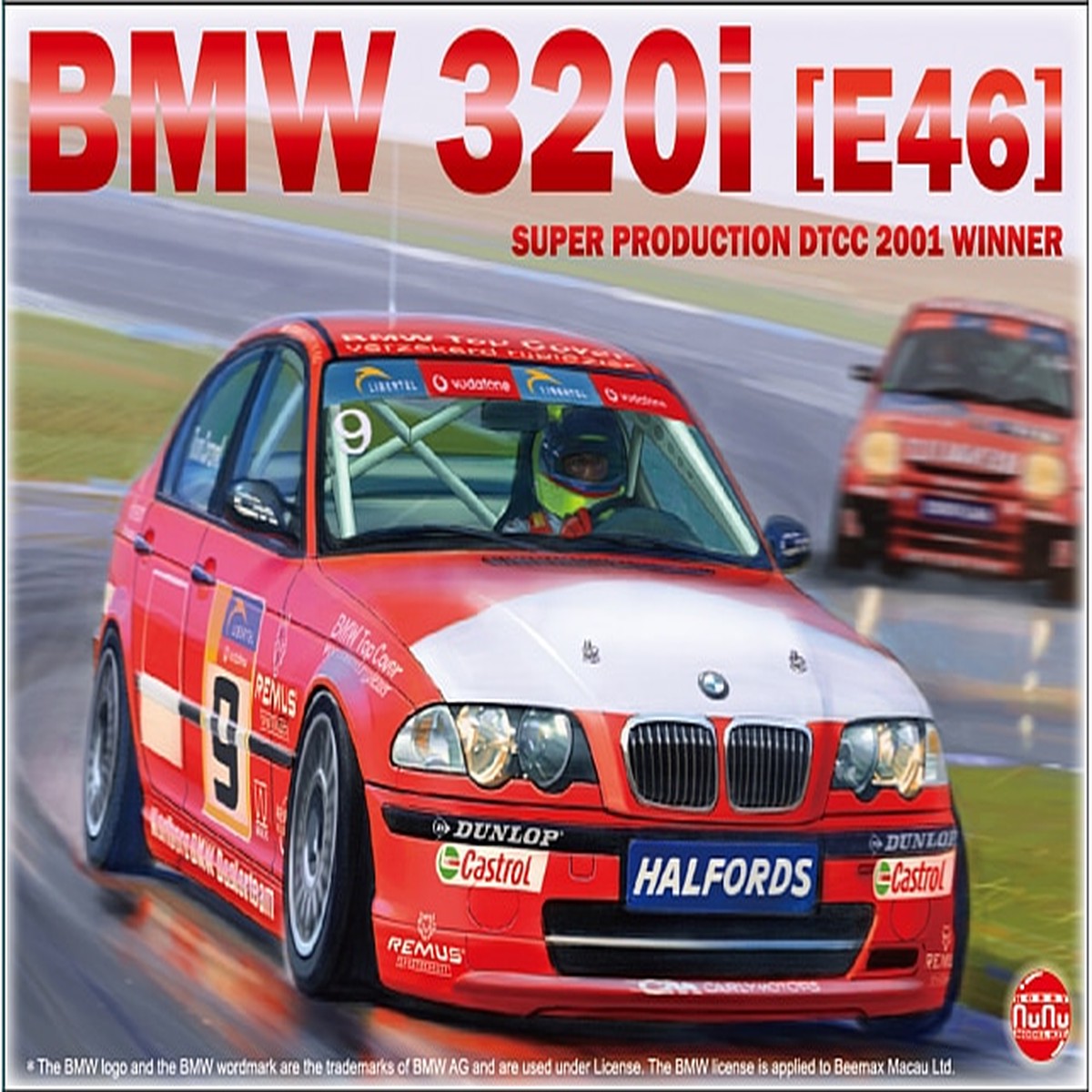 NuNu 24007 1/24 BMW 320i E46 DTCC 2001 Winner
