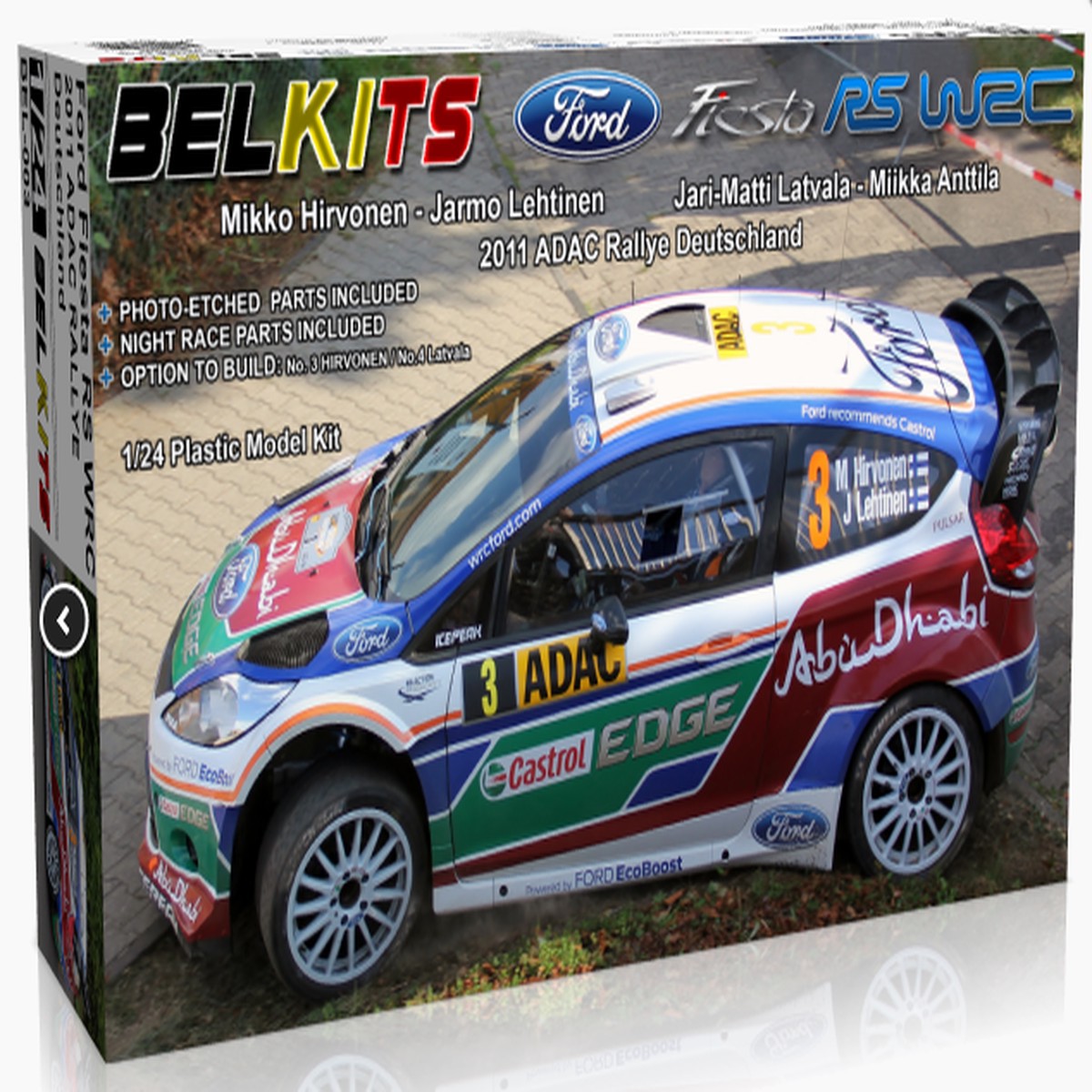 Belkits 003 1/24 Ford Fiesta RS WRC 2011 ADAC Rallye Germany