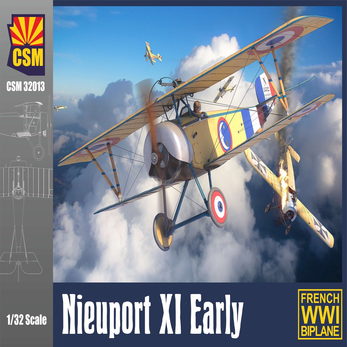 Copper State Models 32013 1/32 Nieuport XI Early