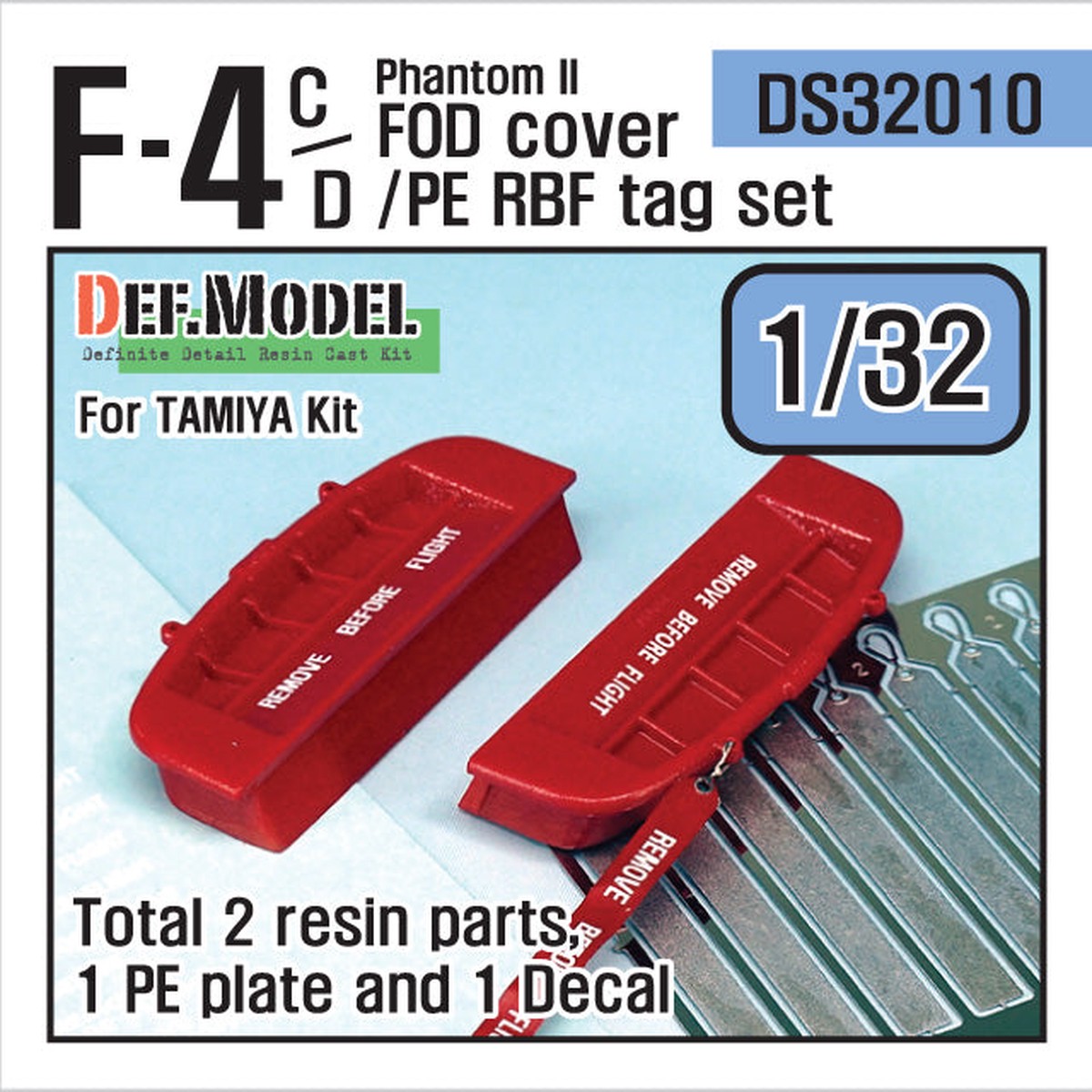 Def Model DS32010 1/32 F-4C/D Phantom II FOD Cover + PE RBF Tag Set