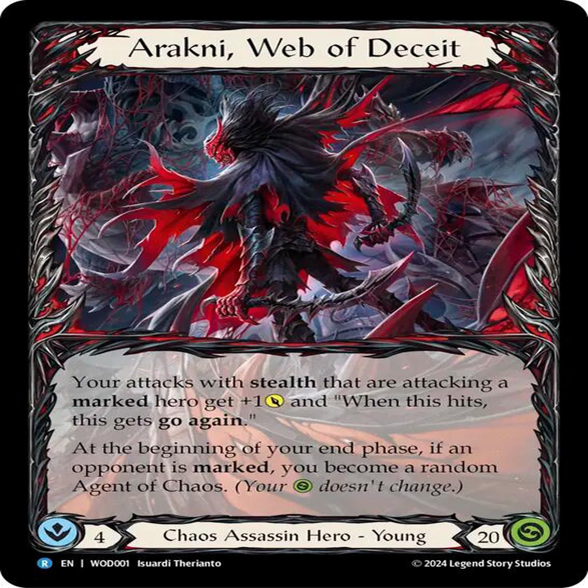 Arakni, Web of Deceit [WOD001] (The Hunted Arakni, Web of Deceit Blitz Deck) Rainbow Foil - NM Rainbow Foil