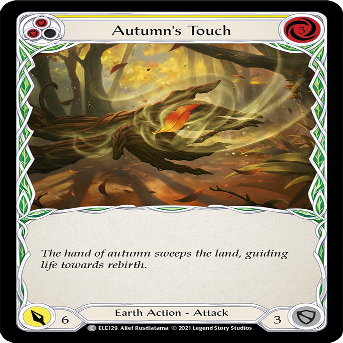 Autumn's Touch (Yellow) [ELE129] (Tales of Aria) 1st Edition Normal - NM 1st Edition Normal