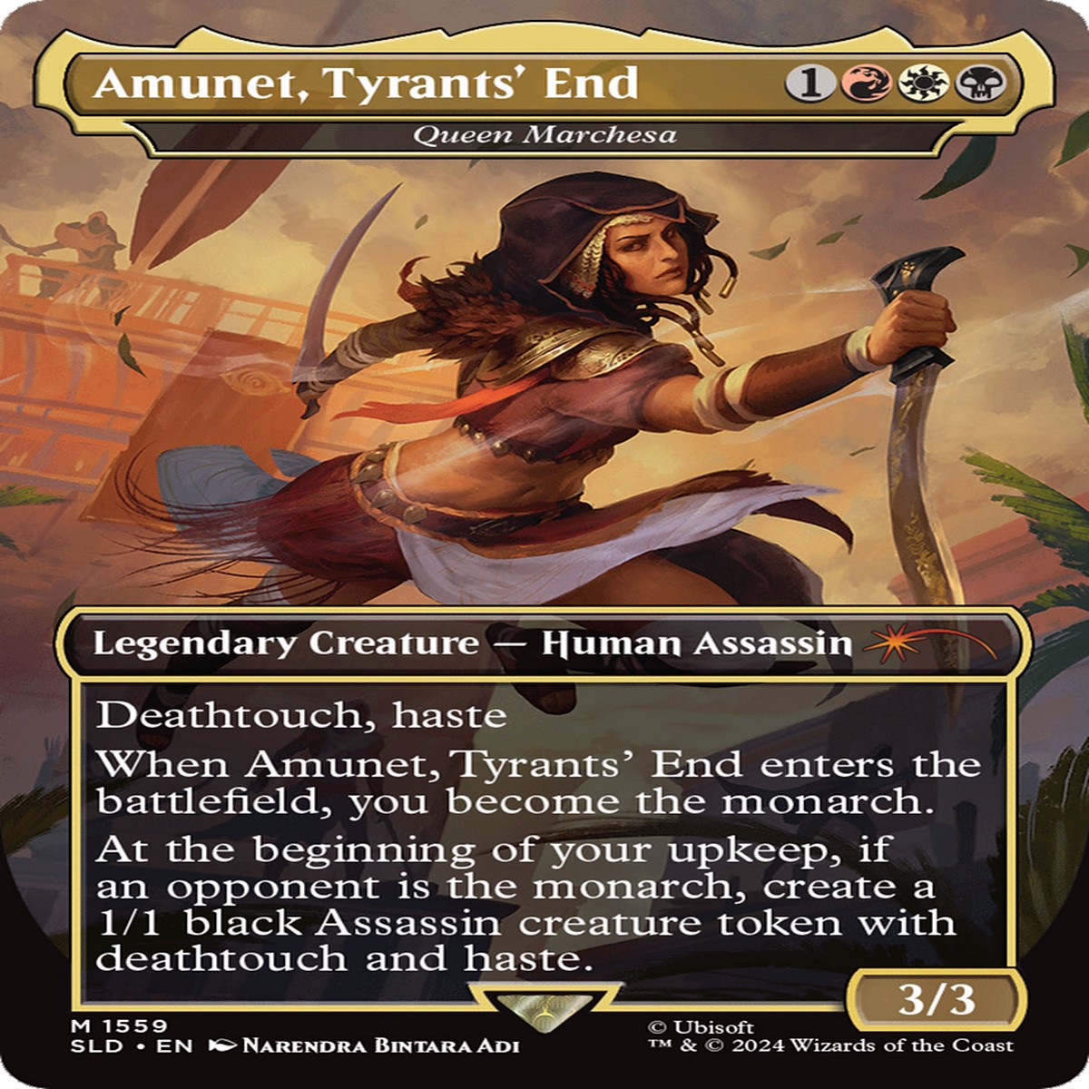 Amunet, Tyrants' End - Queen Marchesa (Rainbow Foil) [Secret Lair Drop Series] - Near Mint Foil