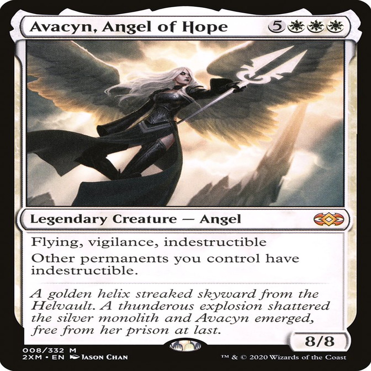 Avacyn, Angel of Hope [Double Masters] - Damaged