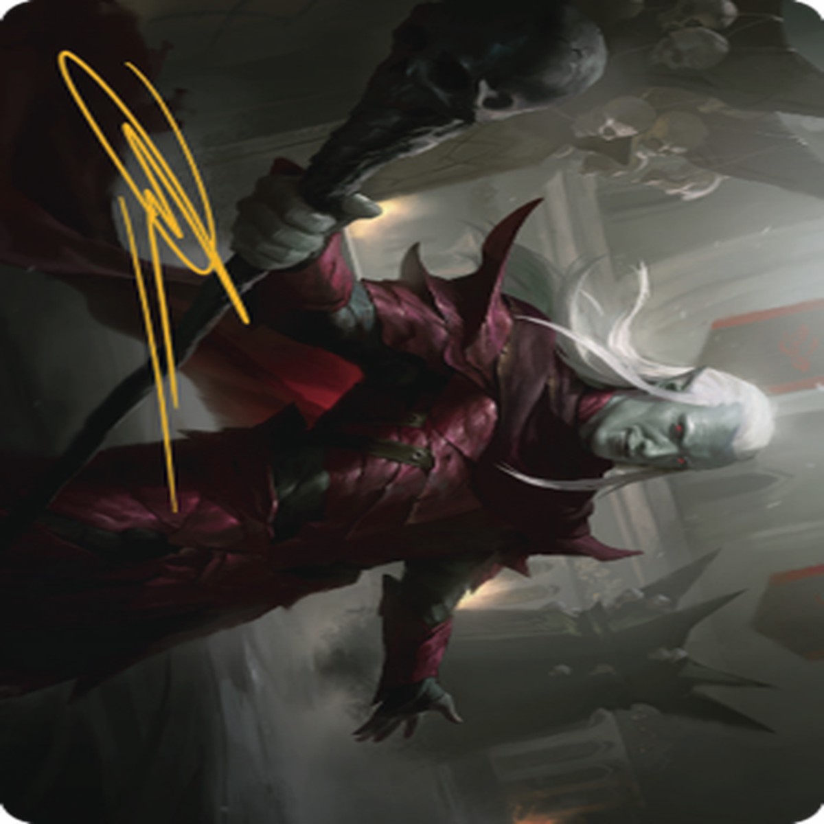 Baeloth Barrityl, Entertainer Art Card (Gold-Stamped Signature) [Commander Legends: Battle for Baldur's Gate Art Series] - NM