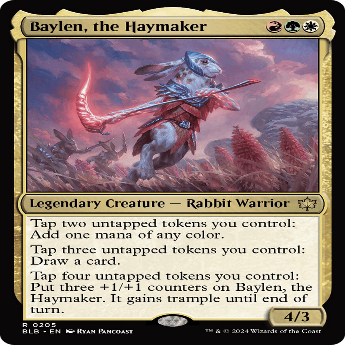 Baylen, the Haymaker [Bloomburrow] - NM Foil
