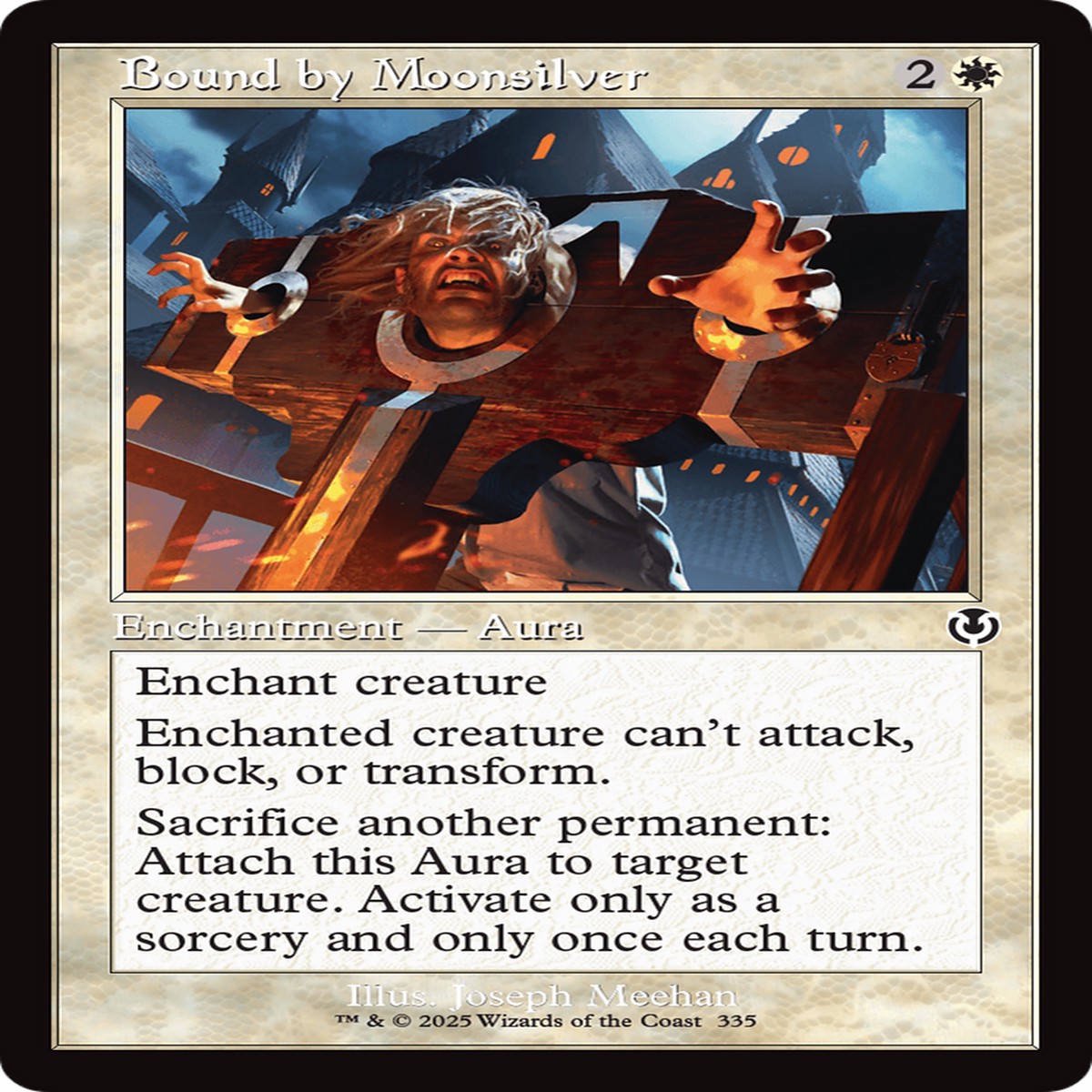 Bound by Moonsilver (Retro Frame) [Innistrad Remastered] - Near Mint/Excellent Foil