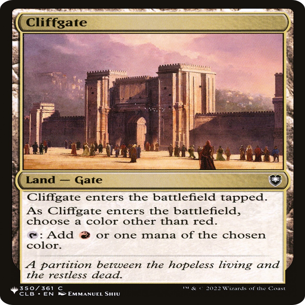 Cliffgate [The List] - Near Mint