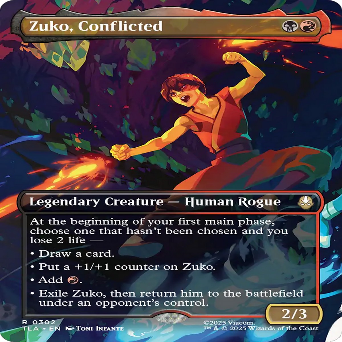 Zuko, Conflicted (Borderless) [Avatar: The Last Airbender] - Near Mint