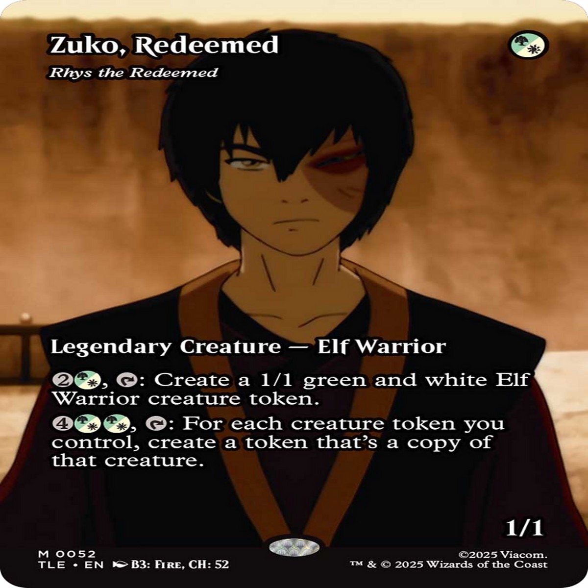 Zuko, Redeemed - Rhys the Redeemed (Borderless) [Avatar: The Last Airbender: Eternal-Legal] - Near Mint Foil