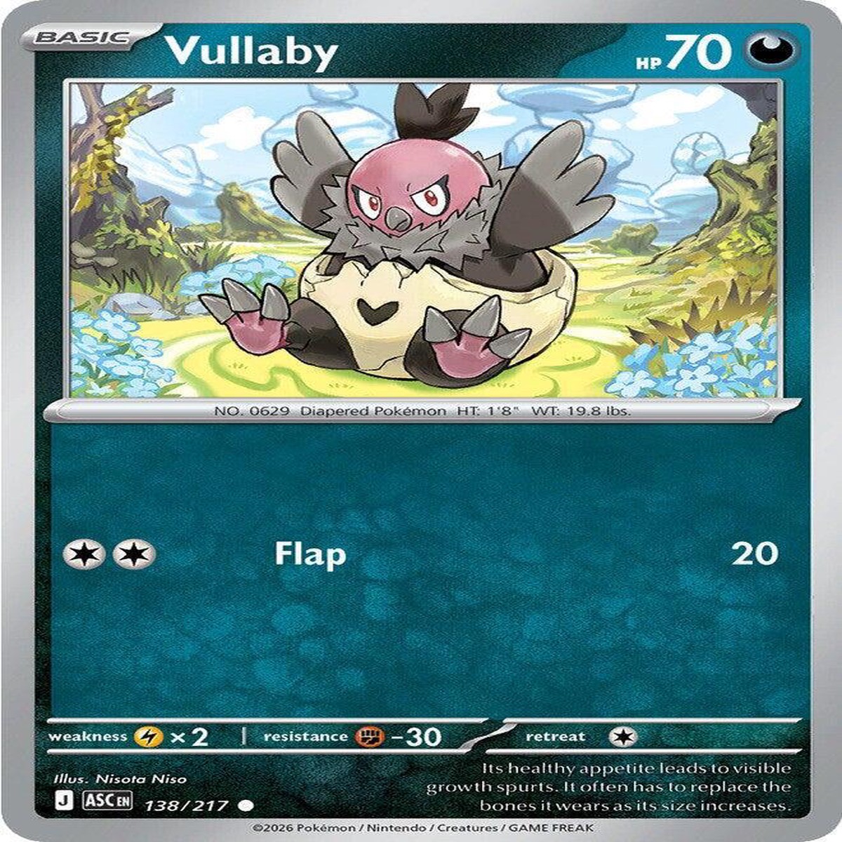 Vullaby Normal ME: Ascended Heroes Common 138/217 - Near Mint