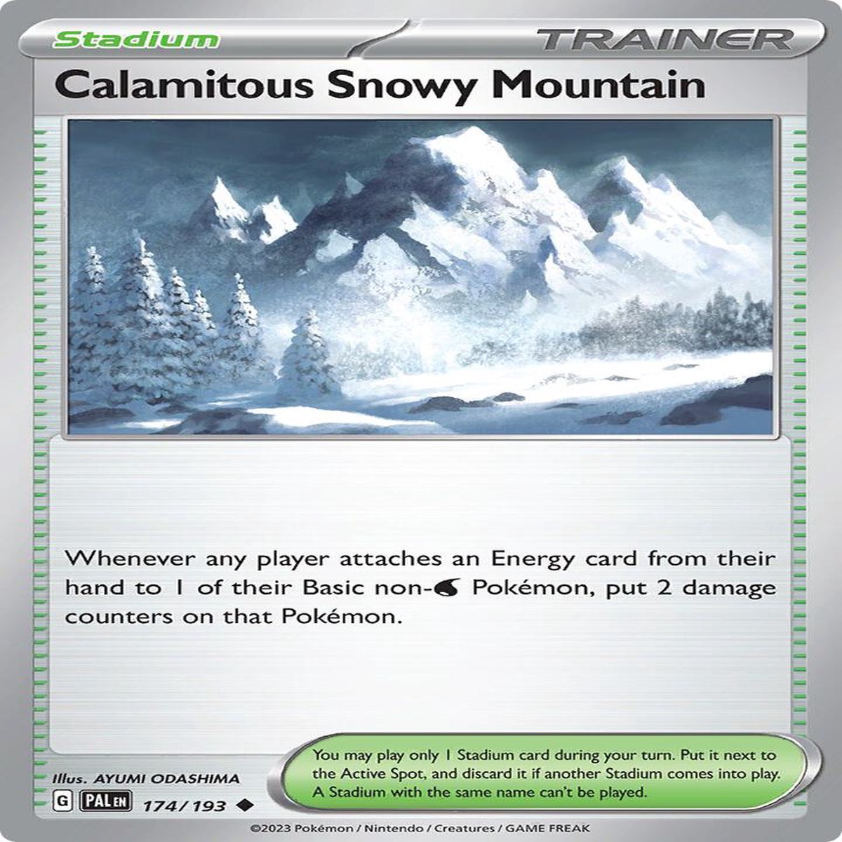 Calamitous Snowy Mountain Normal SV02: Paldea Evolved Uncommon 174/193 - Near Mint