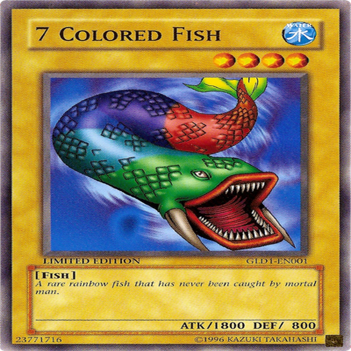 7 Colored Fish [GLD1-EN001] Common - NM Limited