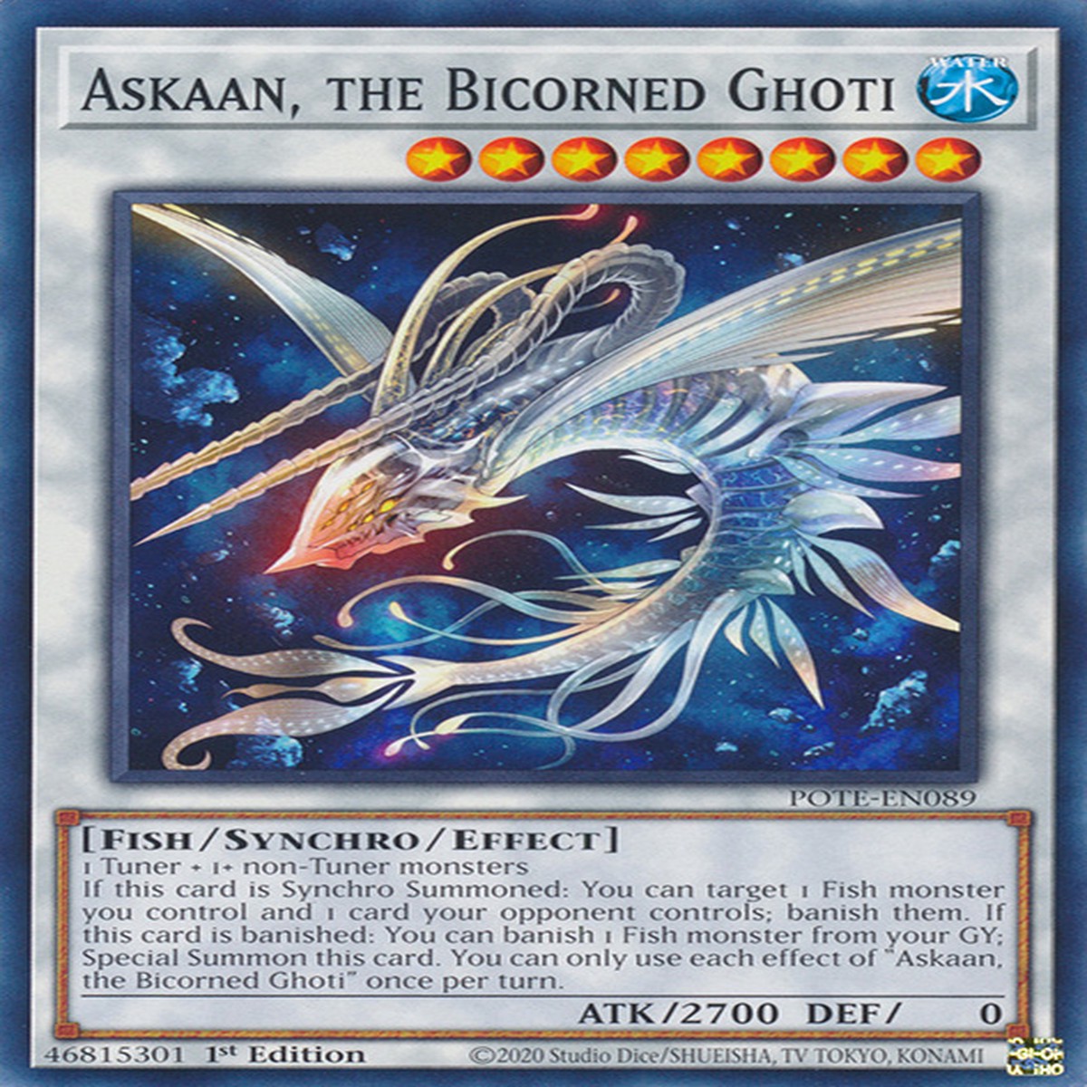 Askaan, the Bicorned Ghoti [POTE-EN089] Common - NM 1st Edition