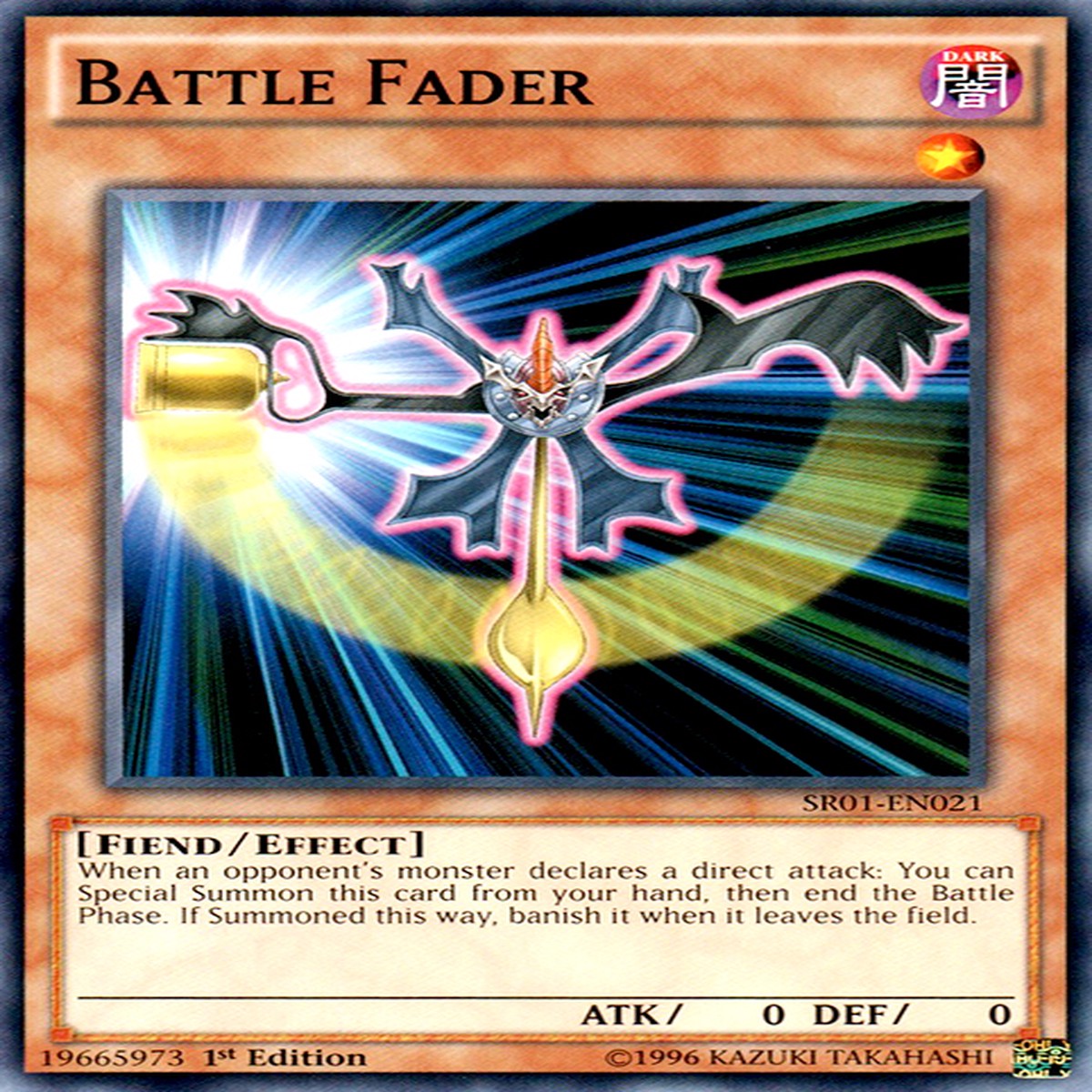 Battle Fader [SR01-EN021] Common - NM Unlimited