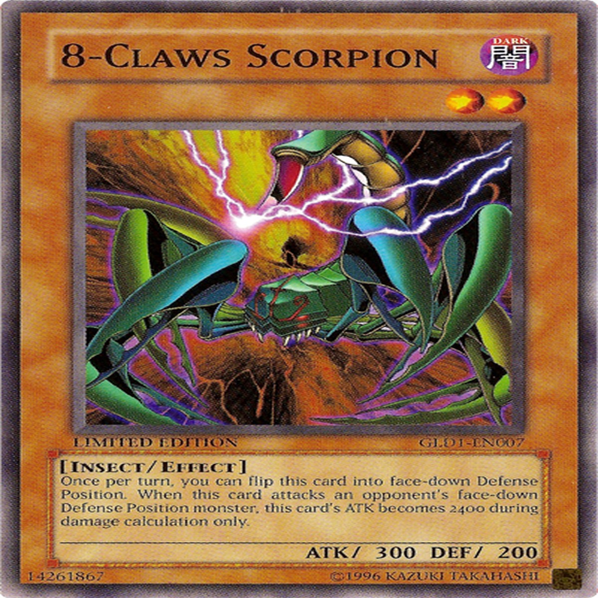 8-Claws Scorpion [GLD1-EN007] Common - NM Limited