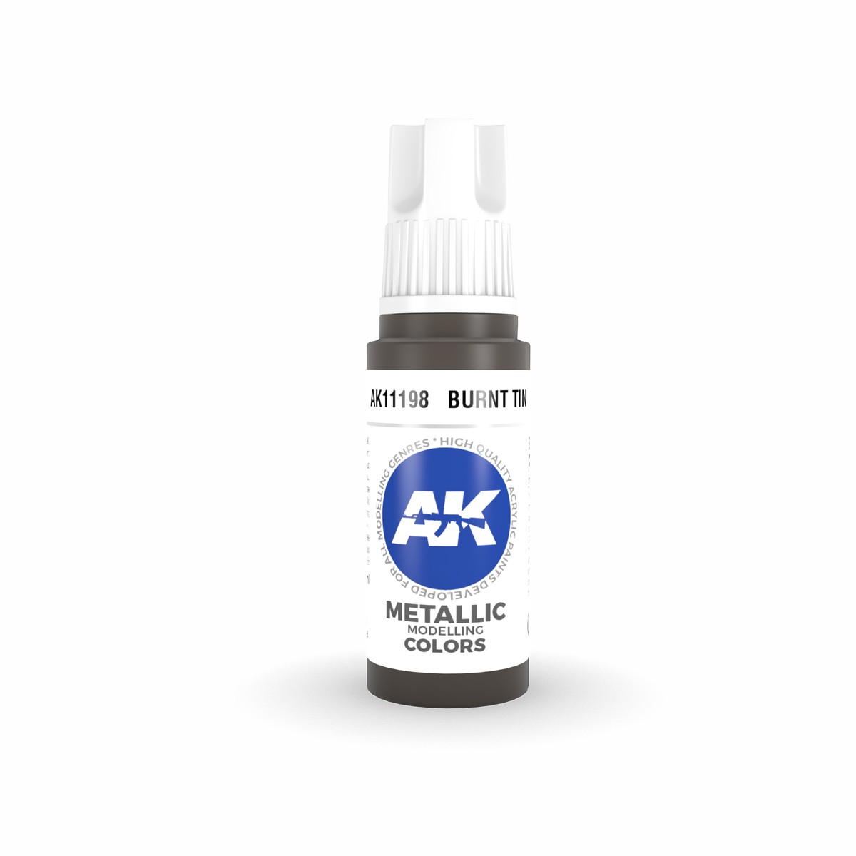 AK Interactive 3G Acrylic Burnt Tin 17ml